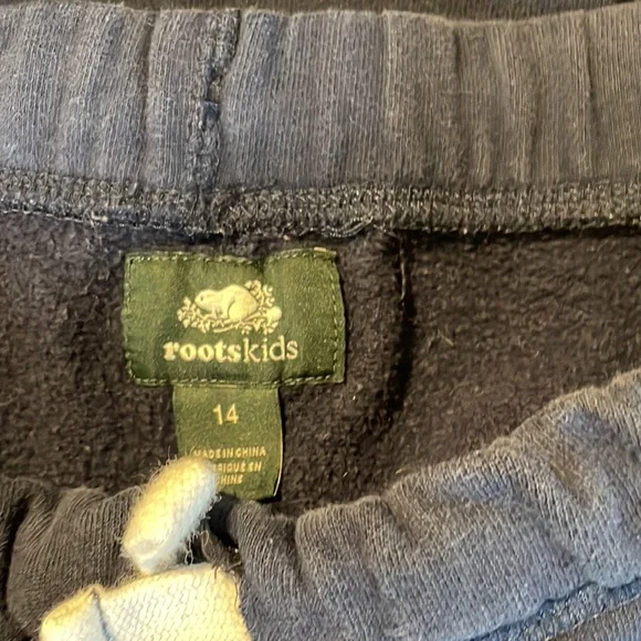 Kids Navy Roots Pants - Picture 2 of 2